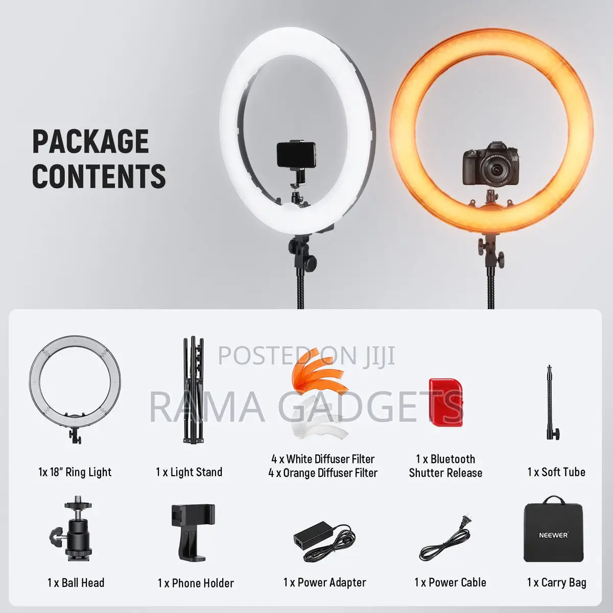 RL-18" LED Soft Ring Light With Stand