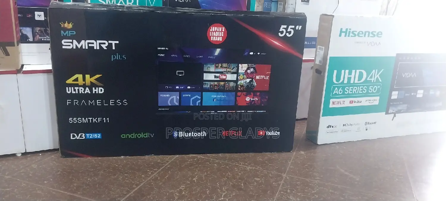 55 Inches Led Smart Plus Smart Android Digital Flat Screen.