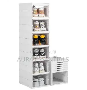Plastic Stackable Shoe Storage Organizer