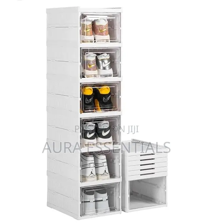 Plastic Stackable Shoe Storage Organizer
