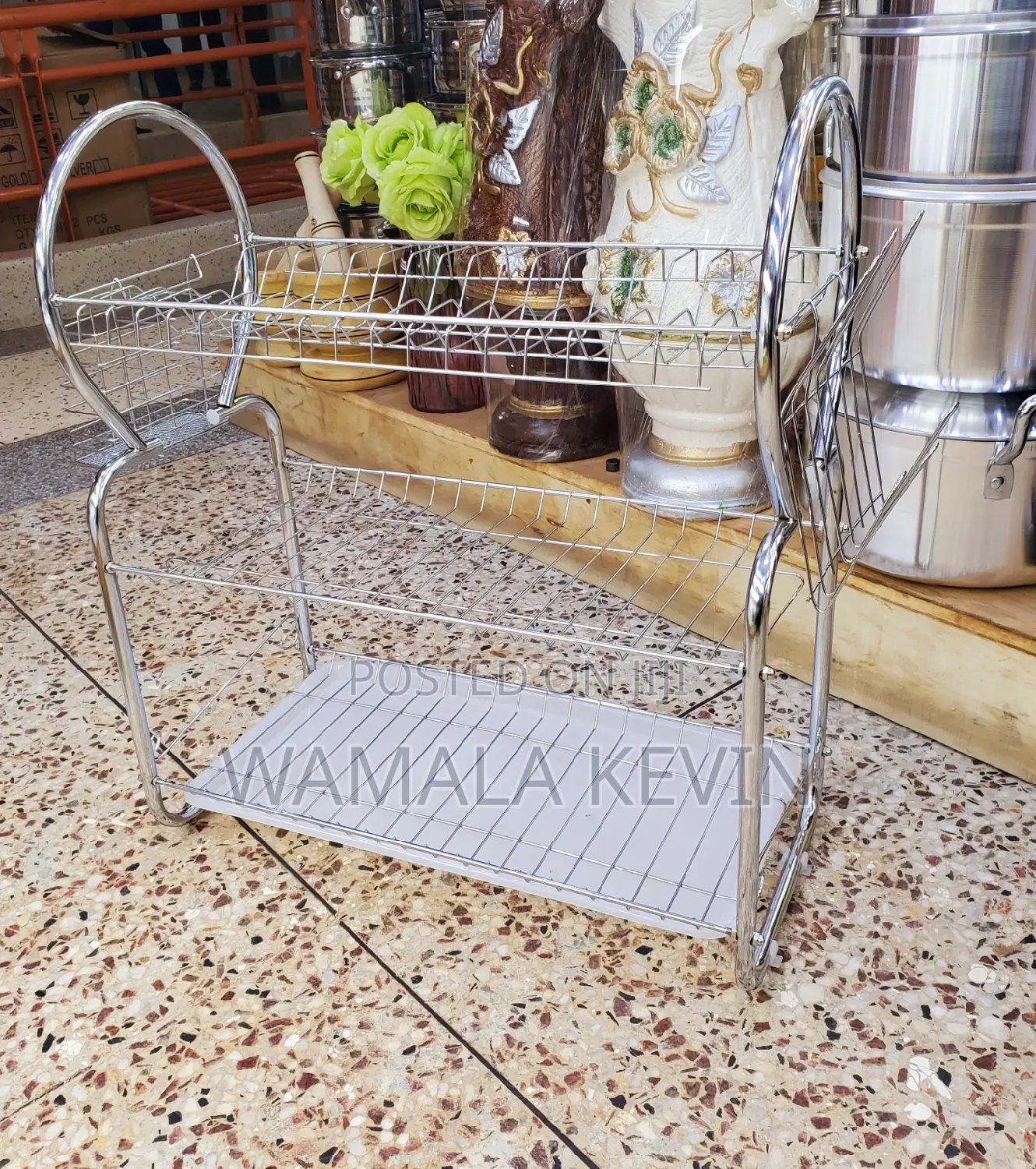 Stainless Steel Dish Rack 3 Tiers