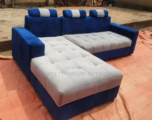 6 Seater Sofa Set in Blue Colour