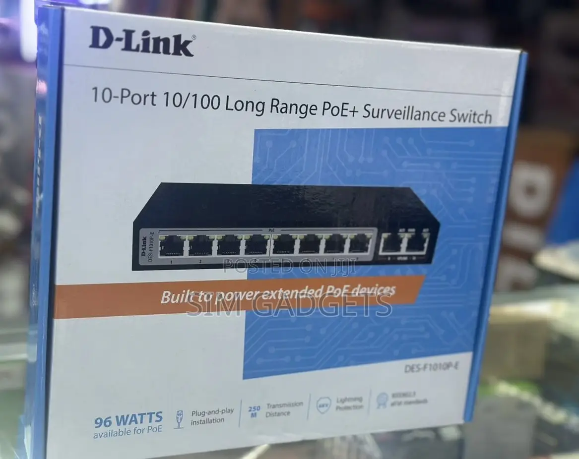 10 Port D-Link Switch Poe.