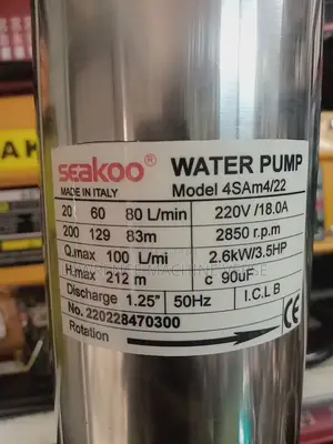 Submersible Water Pump 212m