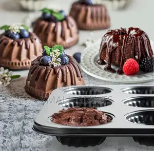 Non- Stick 12 Cake Tray Mold