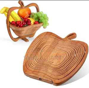 Wooden Fruit Foldable Basket