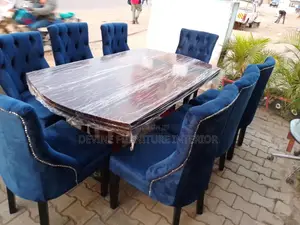 8 Seaters Dinning Tables in Blue Colour
