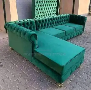 Chesterfield Sofa Set in Green Colour.