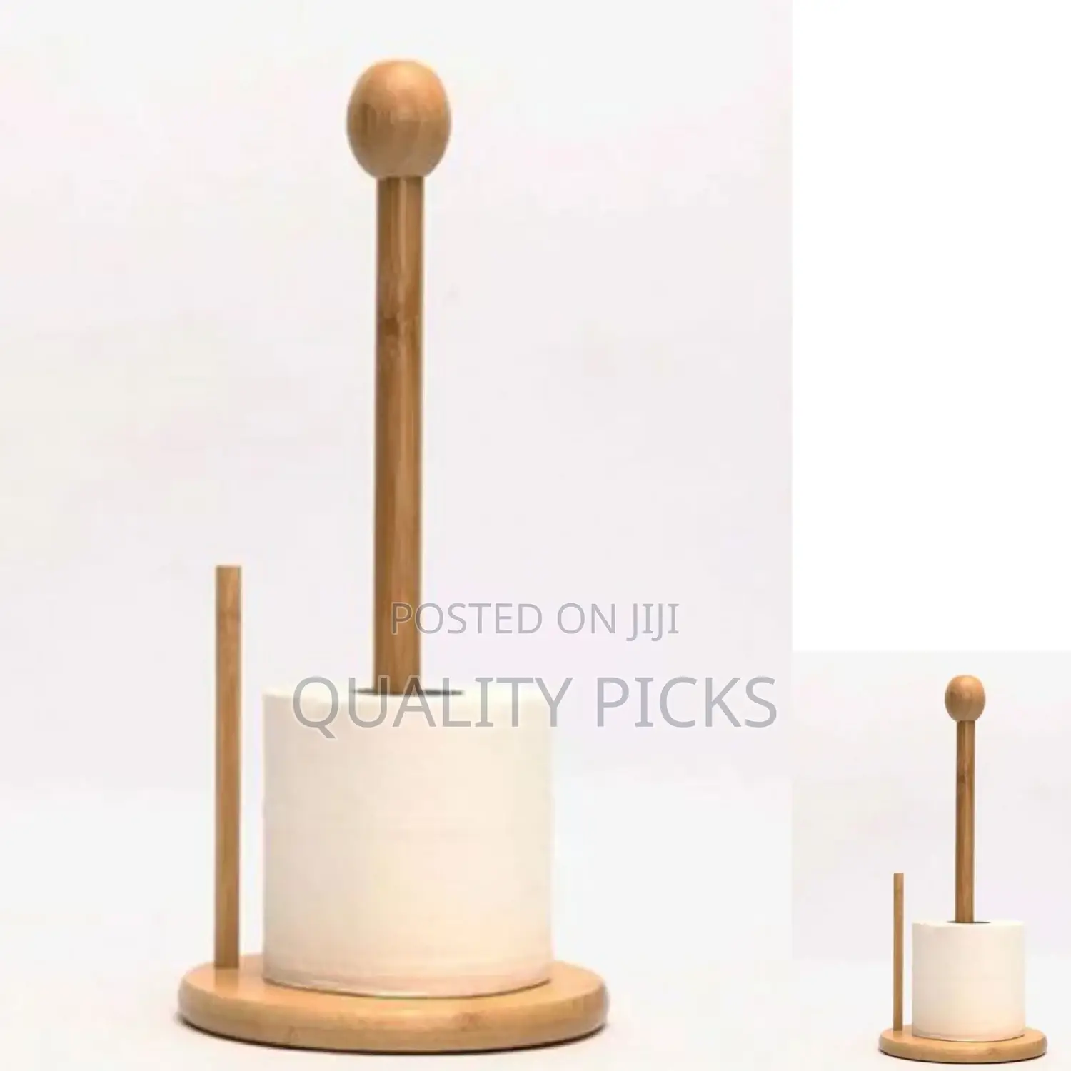 Wooden Roll Tissue Holder