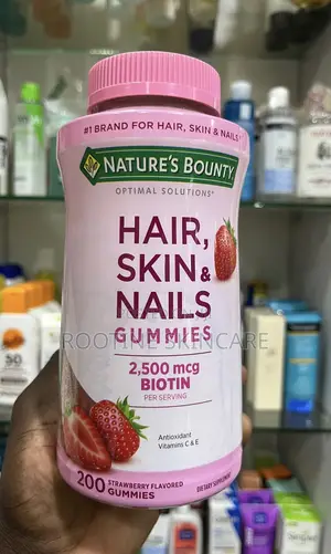 Nature's Bounty 2500 MCG Biotin Hair, Skin Nails Gummies