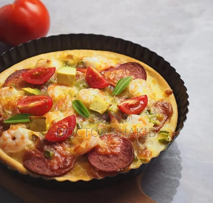 Non-Stick Corrugated Floating Pizza Making Tray