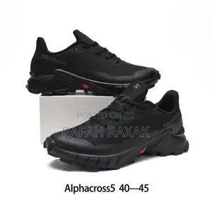 Original Triple Black Salomon Alphacross 5 Sneaker