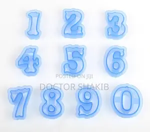 Strong and Durable Number Cookie Cutter Set