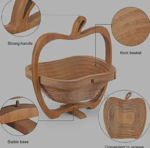 New Wooden Fruit Folding Affordable Basket