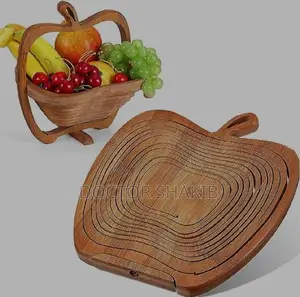 New Wooden Fruit Folding Affordable Basket