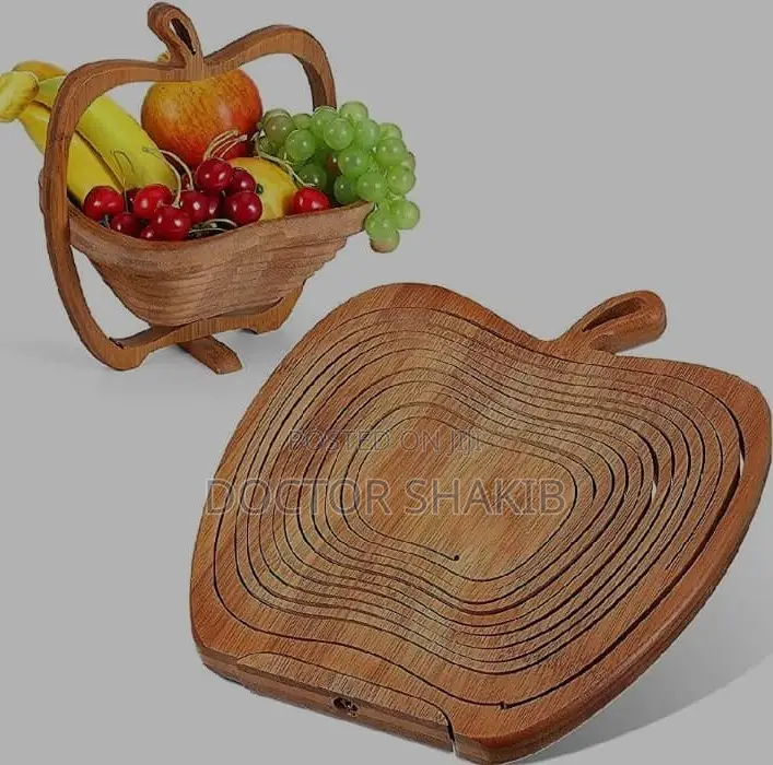 New Wooden Fruit Folding Affordable Basket