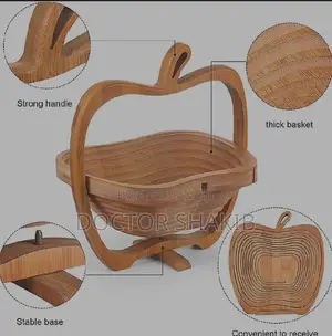 New Wooden Fruit Folding Affordable Basket