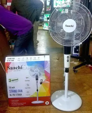 Saachi 16 Inch Stand Fan With Remote Control, 3 Speed,