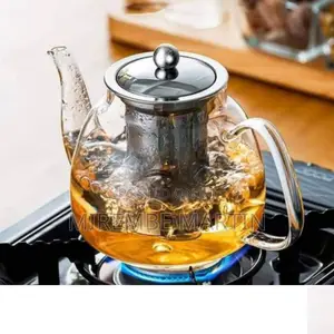 Glass Teapot Kettle With Infuser.