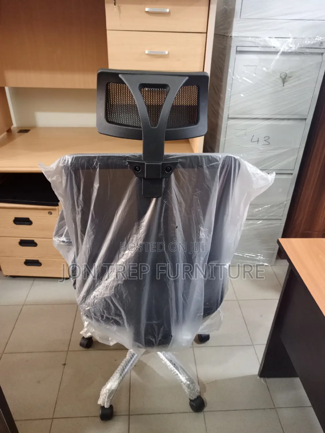 Headrest Office Chair Mesh Adjustable