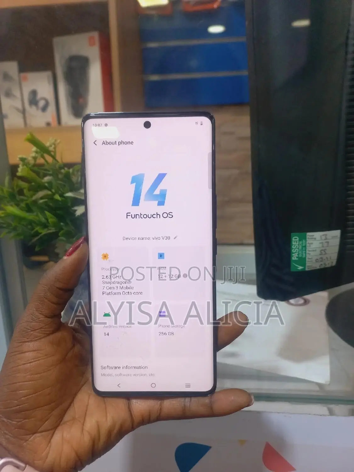 Vivo V30 5G 256 GB Black