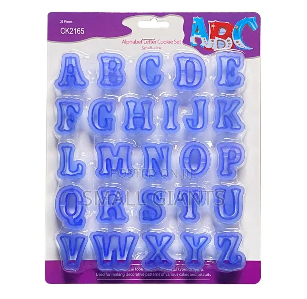 26 Alphabet Letter Cookie Cutter Set