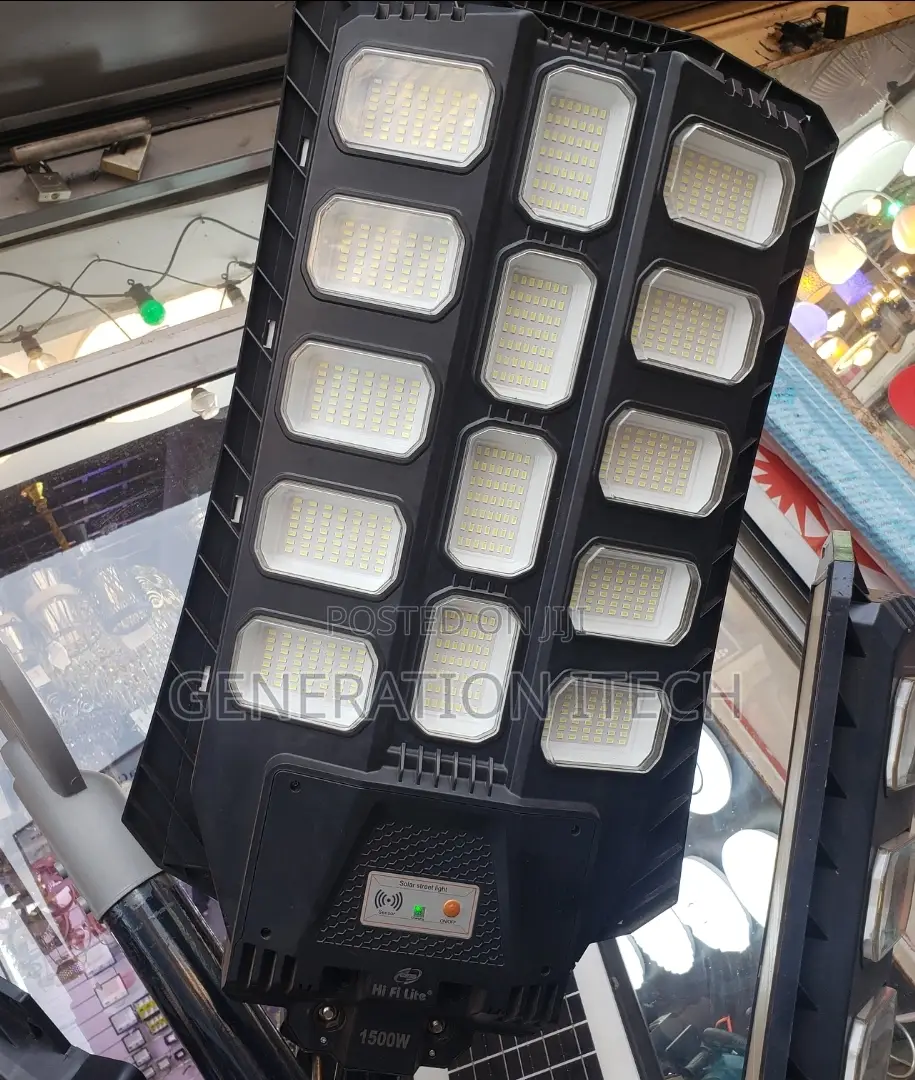 1500W Solar Street Light Waterproof With Remote Control