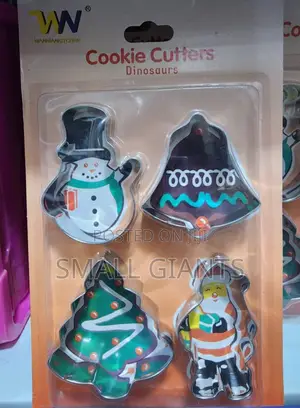 4 PCS Christmas Cookie Cutter Molds