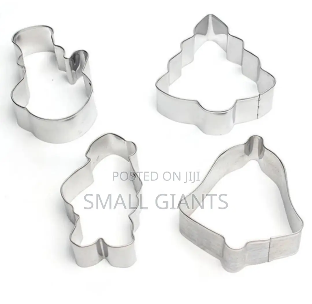 4 PCS Christmas Cookie Cutter Molds