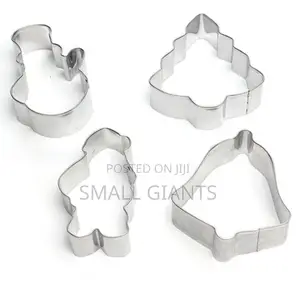 4 PCS Christmas Cookie Cutter Molds