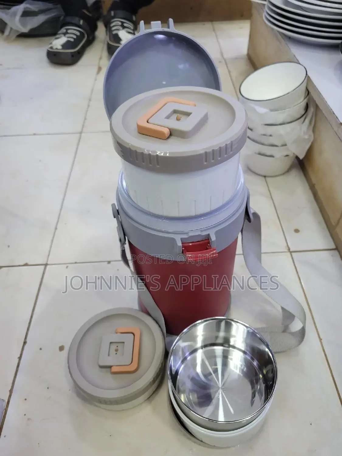 Multi Function Food Flask / Lunch Box 3 Inner Tins