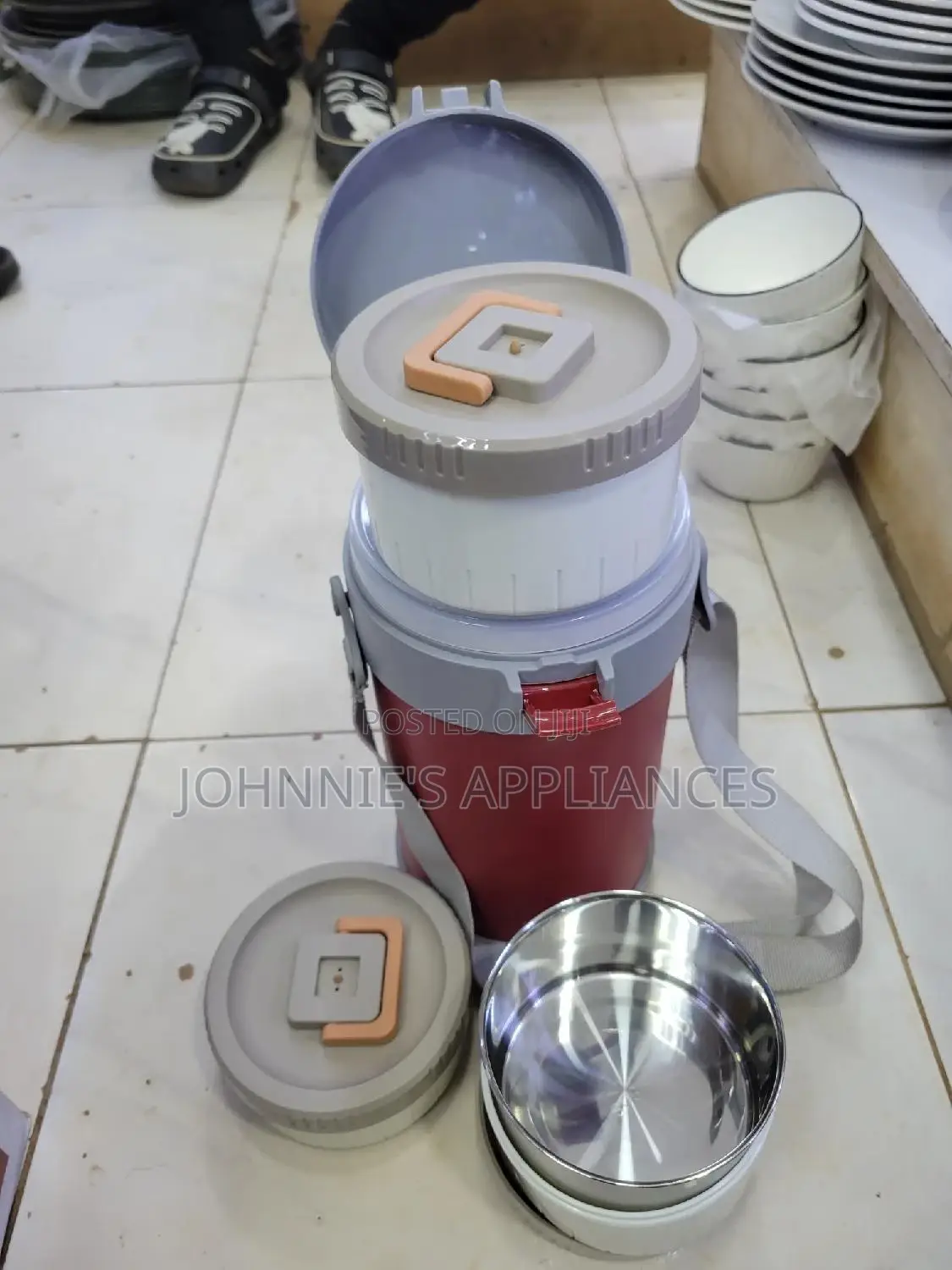 Multi Function Food Flask / Lunch Box 3 Inner Tins