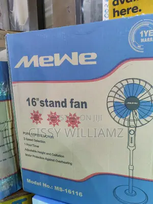 Mewe Stand Fan/16" Stand Fan/Electric Stand Fan/Stand Fan