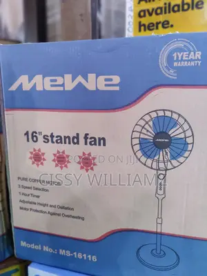 Mewe Electric Stand Fan/Stand Fan/16" Stand Fan/Stand Fan
