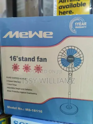 Mewe Adjustable Stand Fan/16" Stand Fan/Stand Fan/Stand Fan