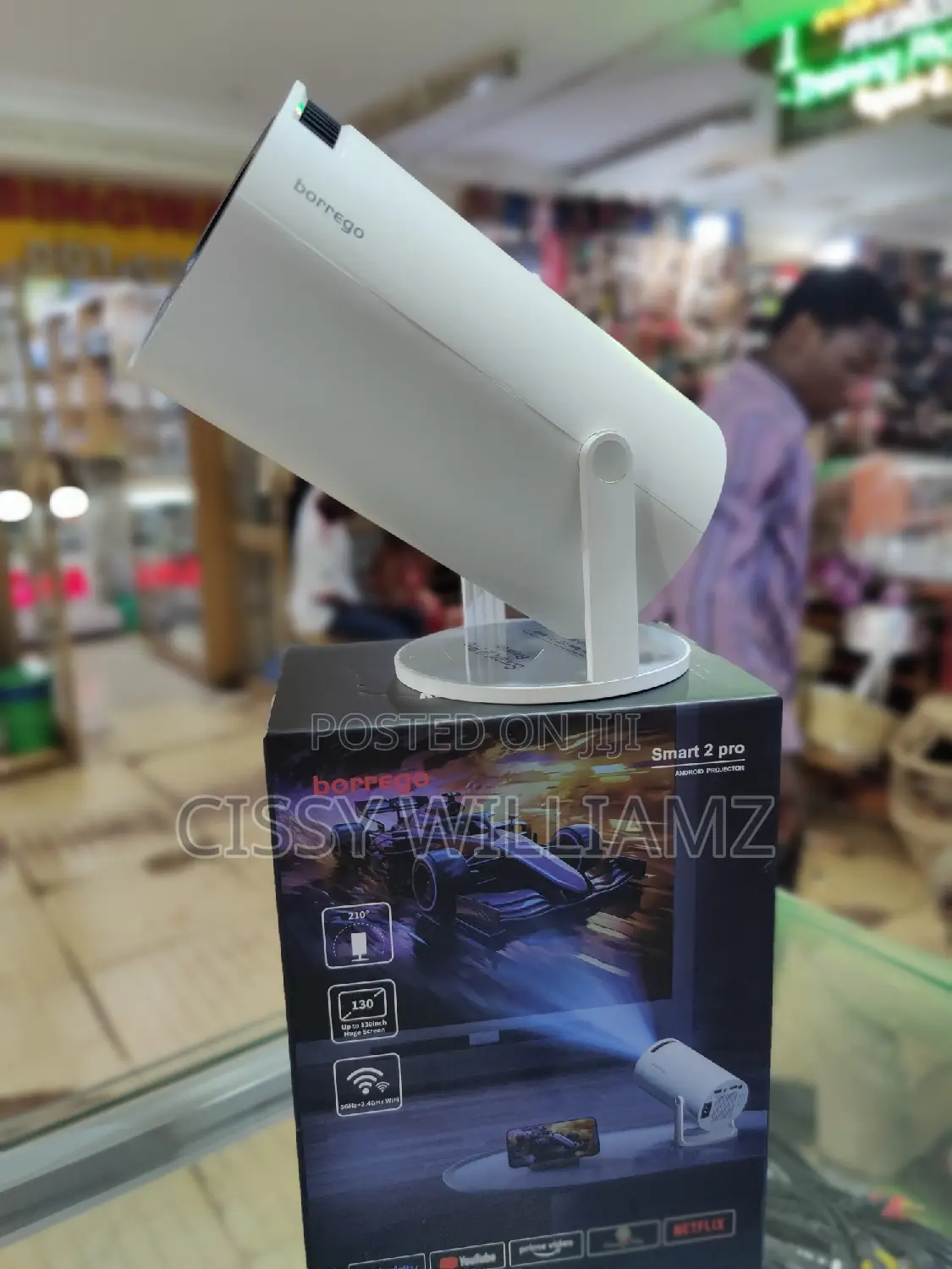 Borrego Smart 2 Pro Full HD Projector/Android Wifi Projector