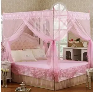 Mosquito Net 4 Stands - Pink