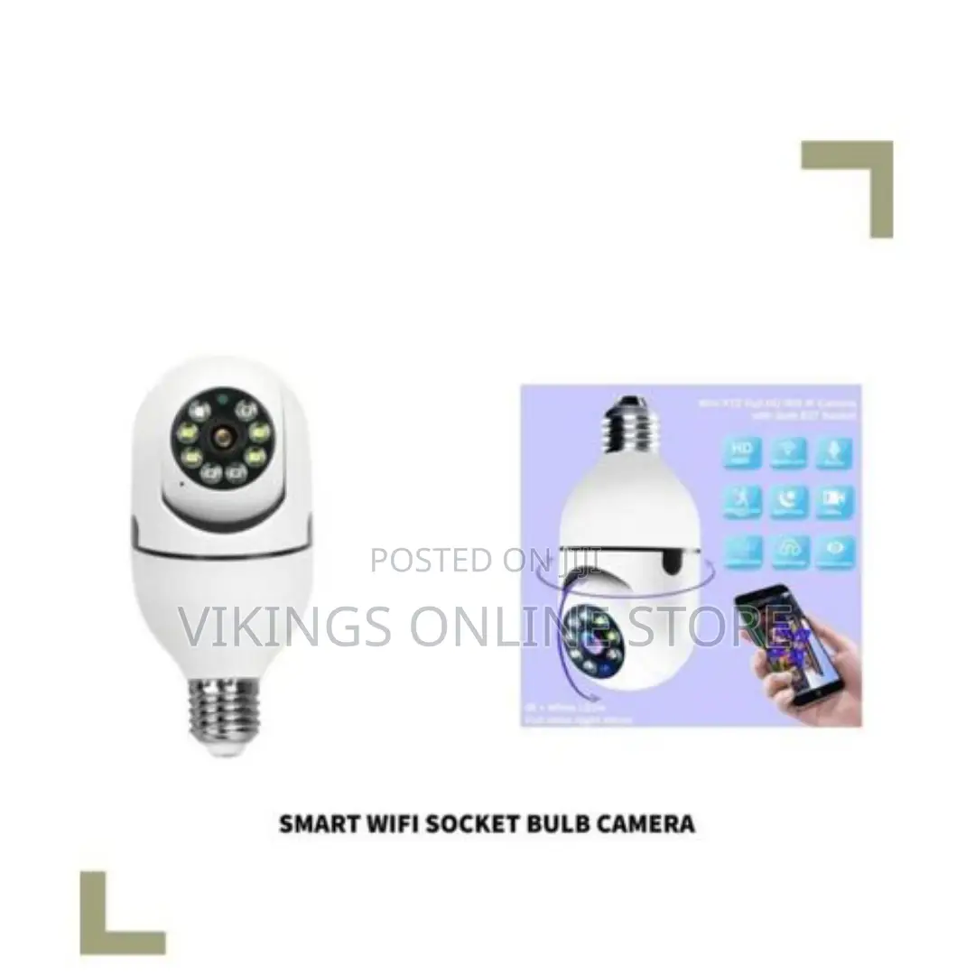 Panorama Wireless Video Surveillance Light Bulb Camera