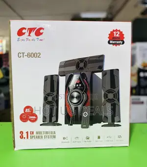 CTC Subwoofer HIFI 3.1ch Multimedia Speaker System AC/DC