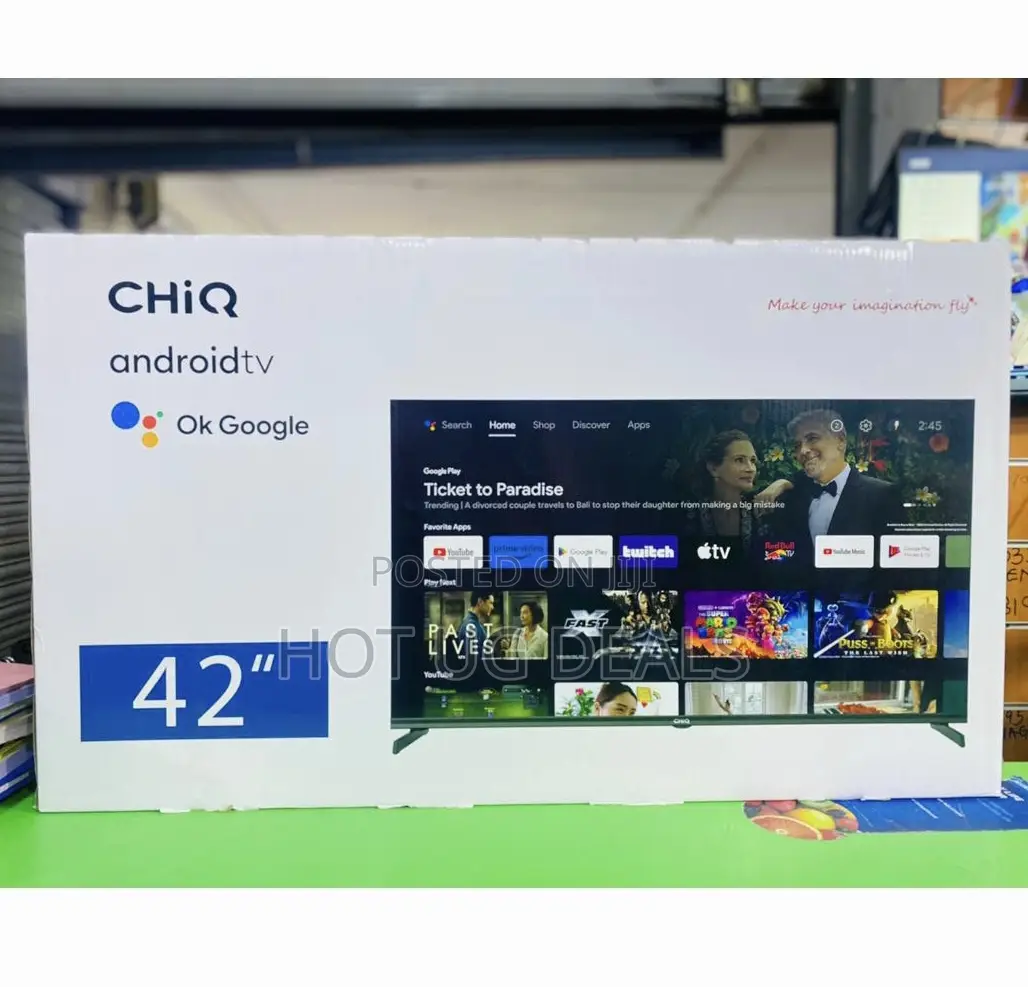 Chiq 42 Inch Full HD Android Smart TV - Black