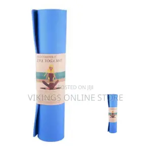 Thick 6MM Non-Slip Moisture Resist Exercise Mat- Blue