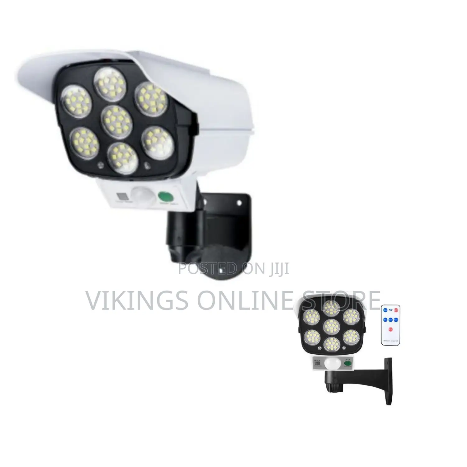 Remote Control Solar Stimulation Sensor Flood Light- White