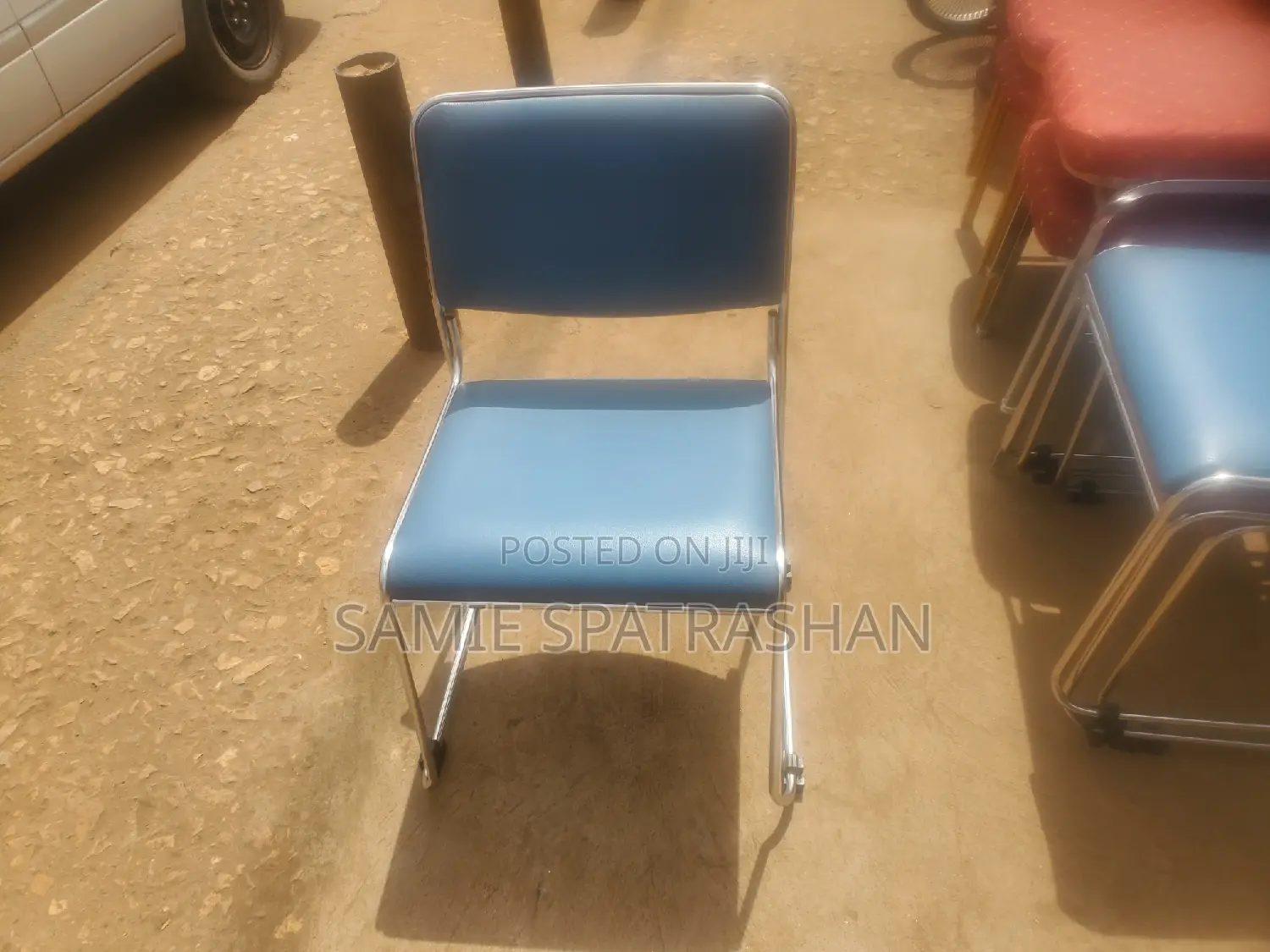 Aluminum Chair Blue