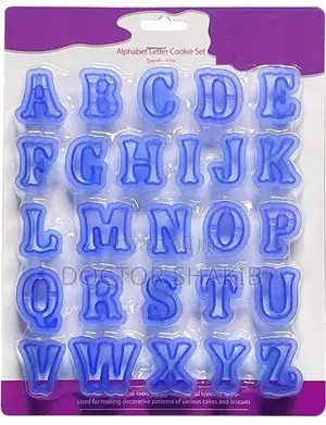Uppercase Alphabet Cookie Cutter Set