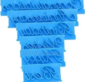 6pc Cake Mold Words Stamp ( Icing Cake Words )