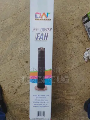 Digiwave 29" Oscillating Tower Fan With Remote Controller