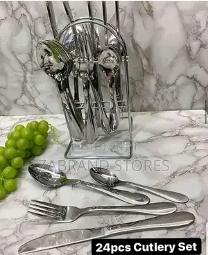 Silver Cutlery Table Set