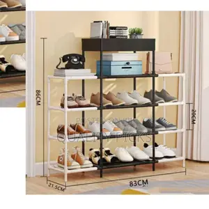 Stainless 4 Layer Shoe Rack