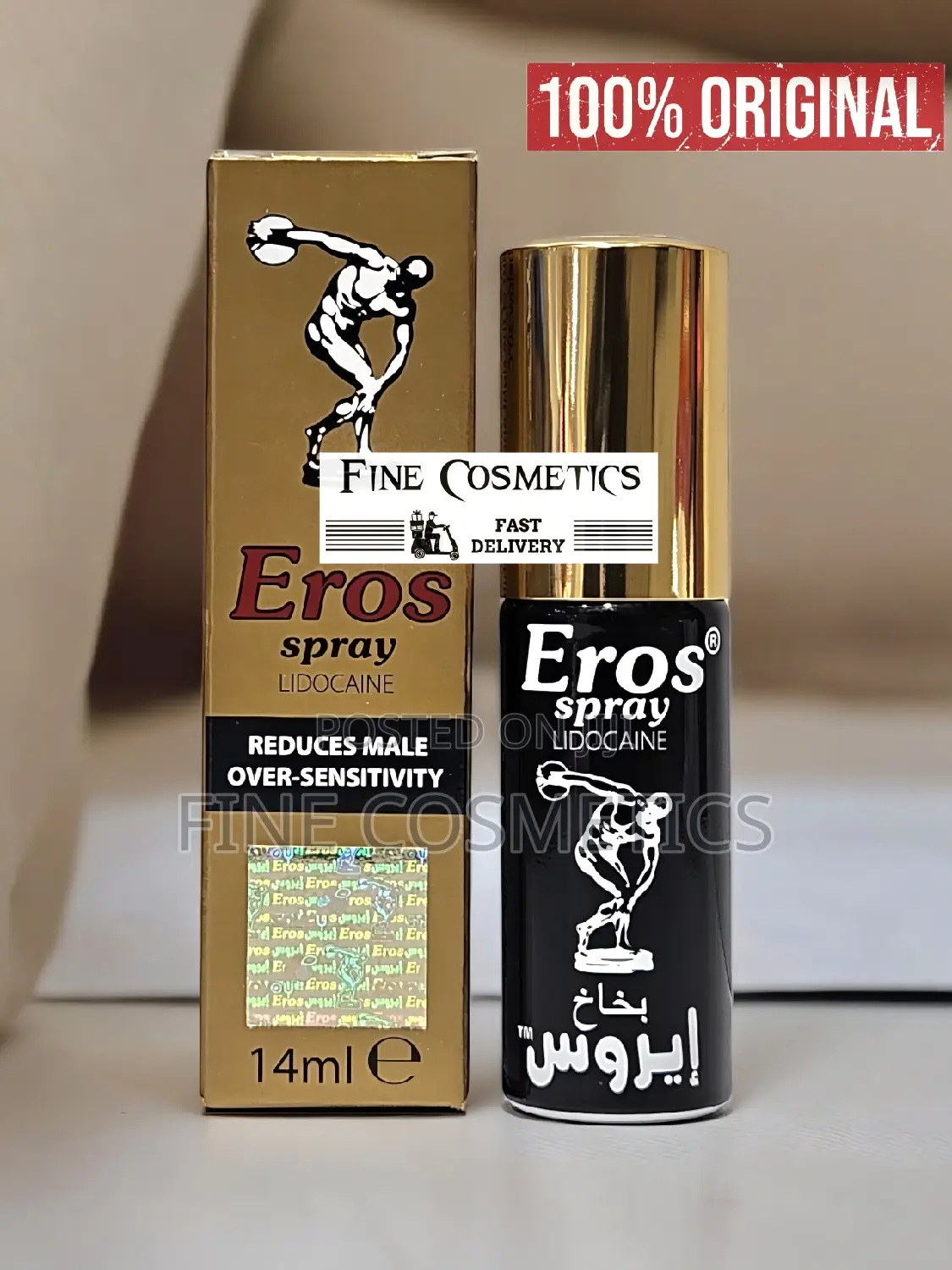 Eros Delay Spray, Lidocaine Solution for Quick Ejaculation