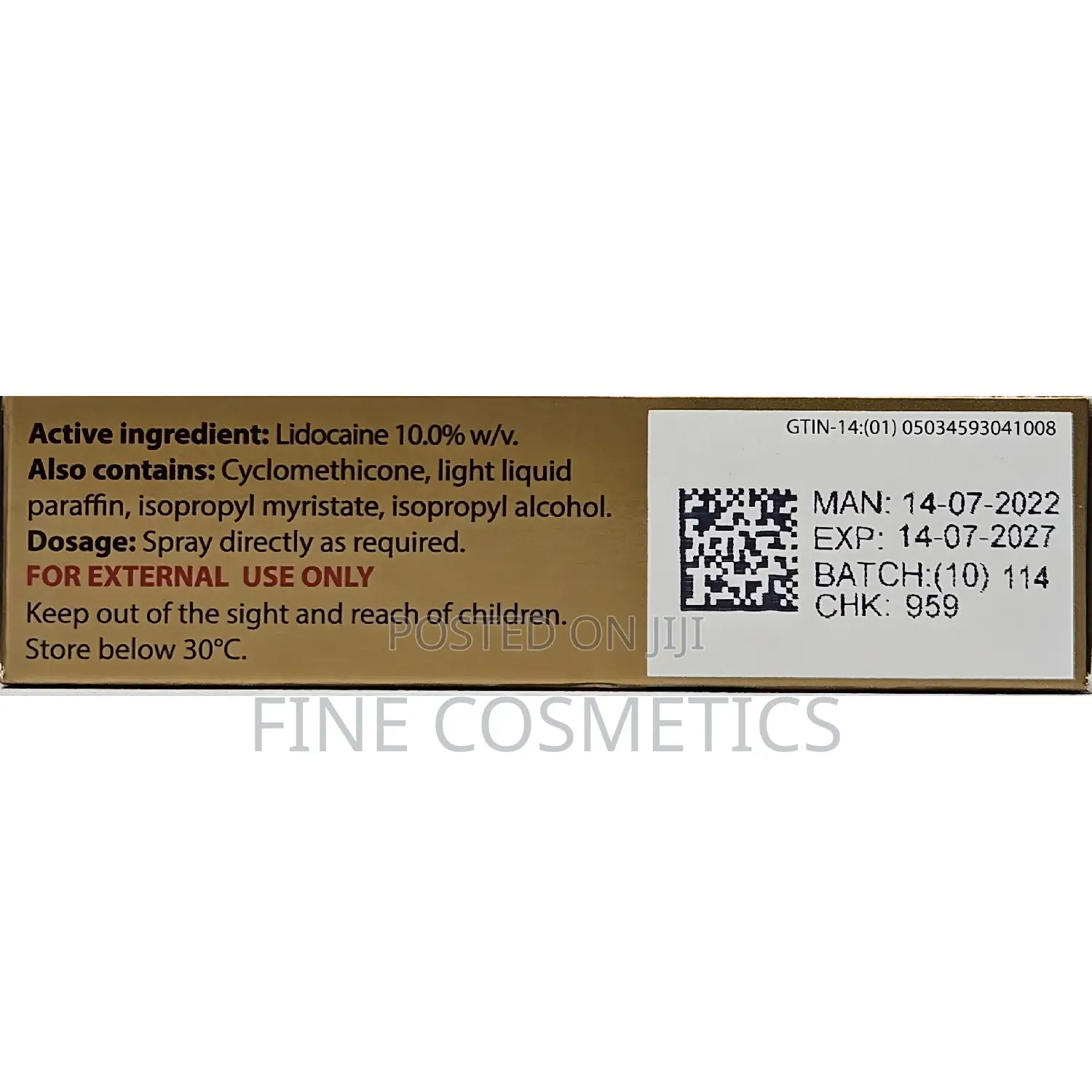 Eros Delay Spray, Lidocaine Solution for Quick Ejaculation
